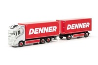 Herpa - Volvo Fh Gl 6X2 Mit 1+1 Denner AnhäNger - 1/87 - HER317276