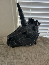 Super Rare Unicorn BDSM Leather Mask Black One Size Fits All - Bought in Paris