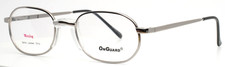 ON GUARD OG091 GUNM Silver Mens Oval Full Rim Safety Glasses 54-19-145 B:41
