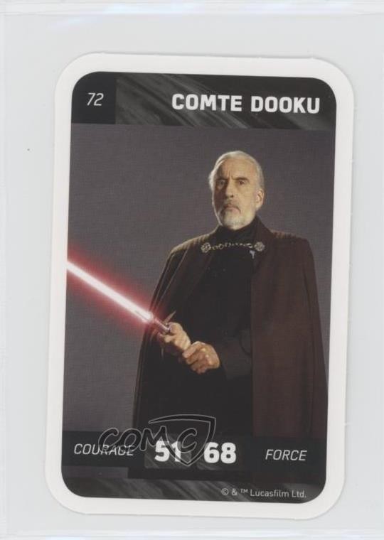 2018 Leclerc Star Wars Game Count Dooku #72 01ey