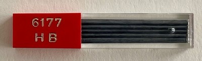 Seltene Minen für Dreh- und Druckbleistifte D = 1,18 mm L = 34mm Härte HB