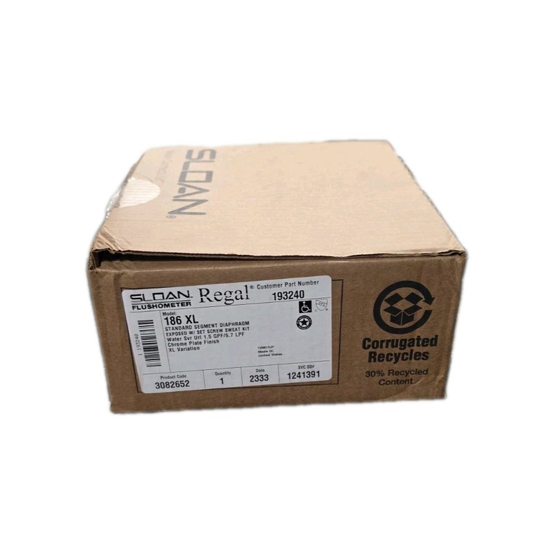 Sloan Regal 186XL F Exposed Manual Water Closet Flushometer
