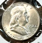 1952 Franklin Half Dollar Nice Original Very Choice BU Sharp FBL CHRC