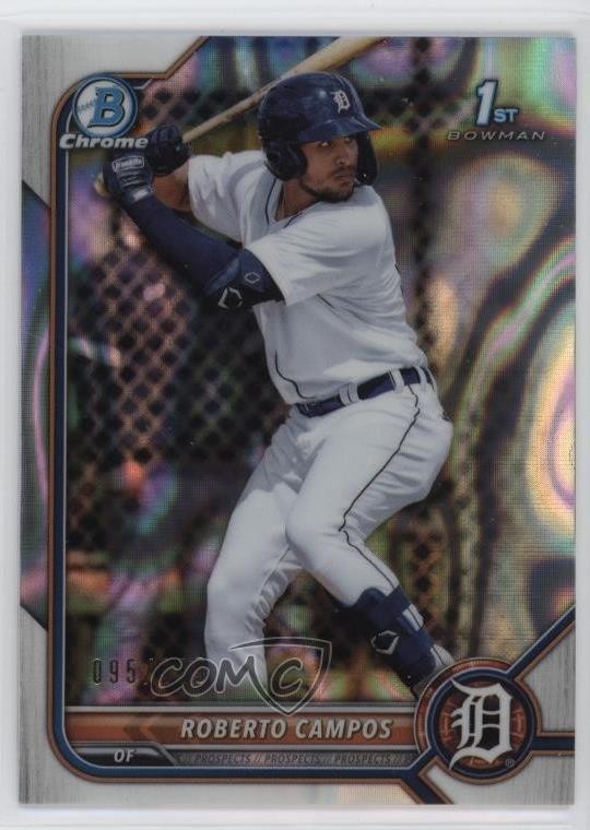 2022 Bowman Chrome Prospects Lava Refractor 95/399 Roberto Campos #BCP-14 1o2m