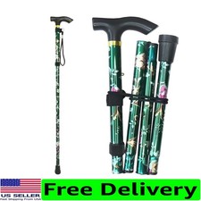 Ergonomic Lightweight Walking Cane with 5 Adjustable Heights - Ideal for Seniors