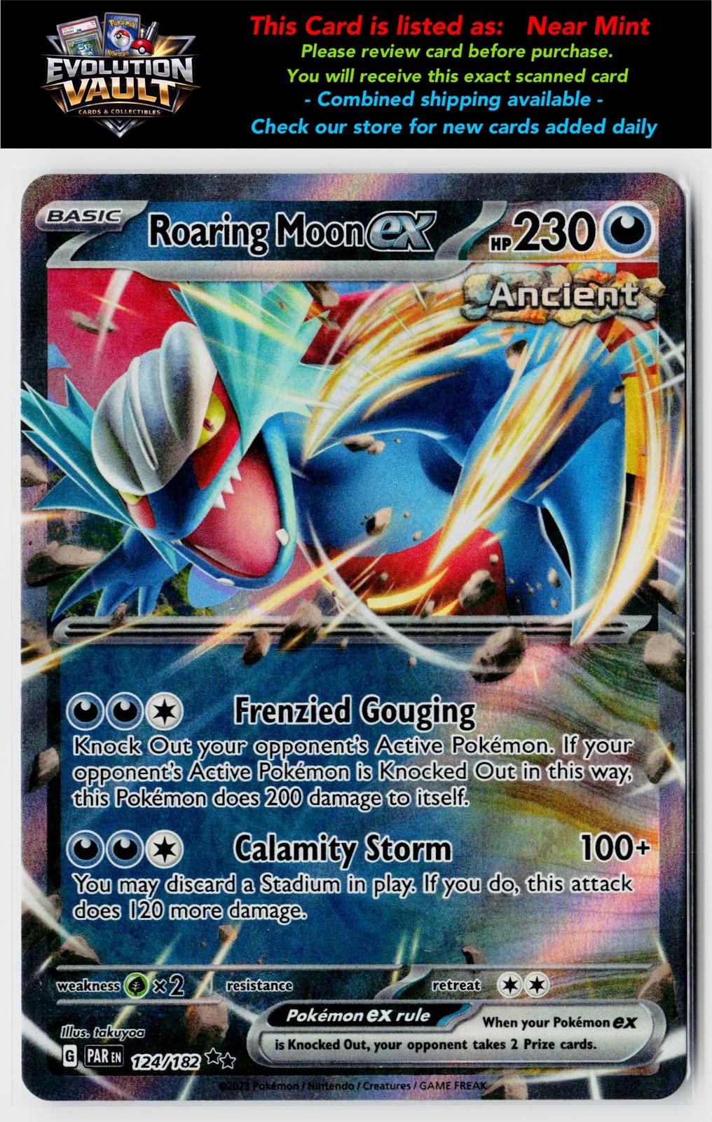 SV04: Paradox Rift #124/182 Roaring Moon ex
