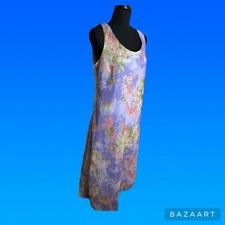 VINTAGE VIOLET FLORAL WHIMSY WOMENS DRESS SIZE 14 MAXI STYLE