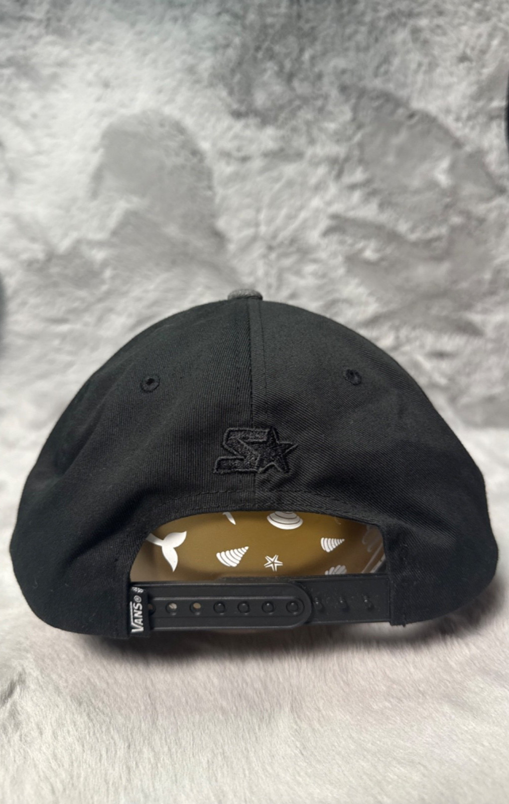 Vans Hat Cap Black Gray Snap Back Adjustable Star… - image 4