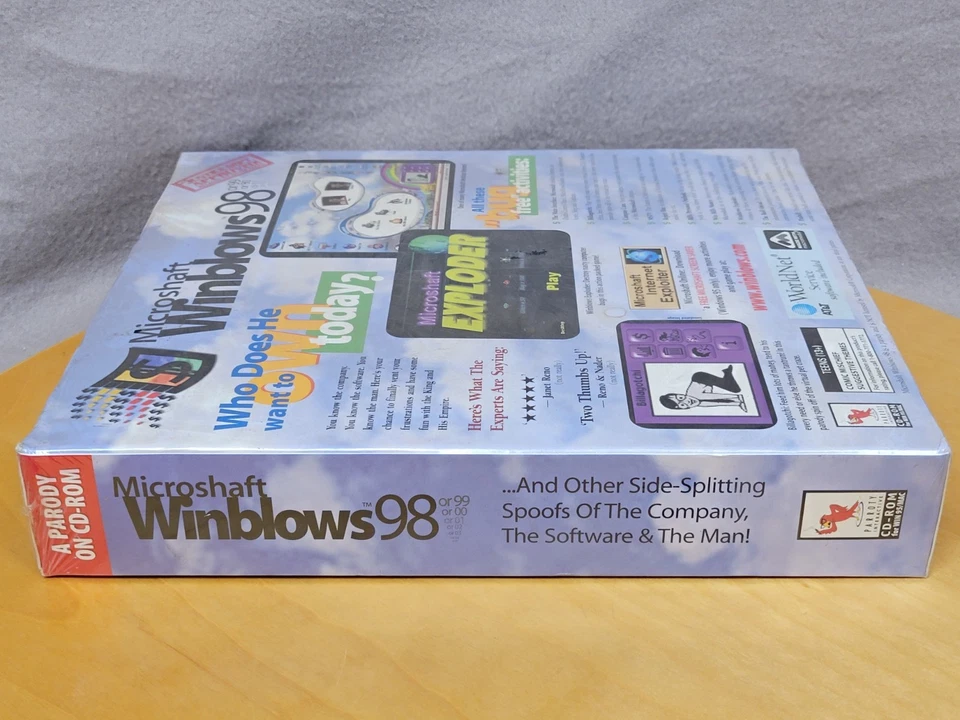 Microshaft Winblows 98 An Unauthorized No-Punches-Pulled Parody PC Software Seal - Image 4 of 4