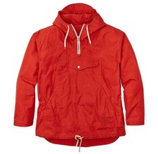 Filson Ranger Anorak Pullover Jacket XL Waxed Quarter Zip Bright Red Orange New