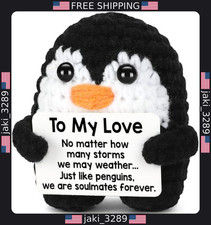 Handmade Crochet Mini Penguin Gift for Couples - Romantic Love Keepsake
