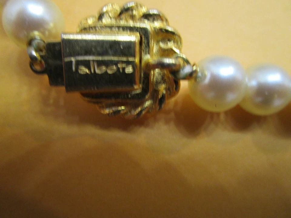 "Hilo de Matiné de 24"" vintage Estate Talbots 5 mm? Collar de perlas ¡Muy bonito! Foto 4 de 4