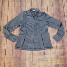 Athleta Jacket Womens M Heather Gray Full Zip...