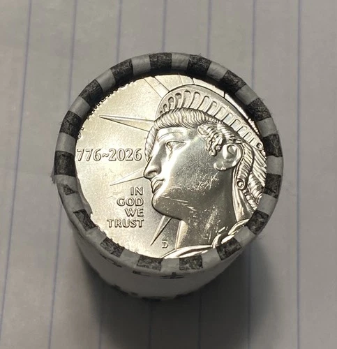 2026-D LIBERTY Semiquincentennial OBW Half Dollar Roll