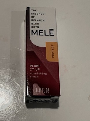 MELE Plump It Up Nourishing Facial Cream for Melanin Rich Skin  .34 fl oz New