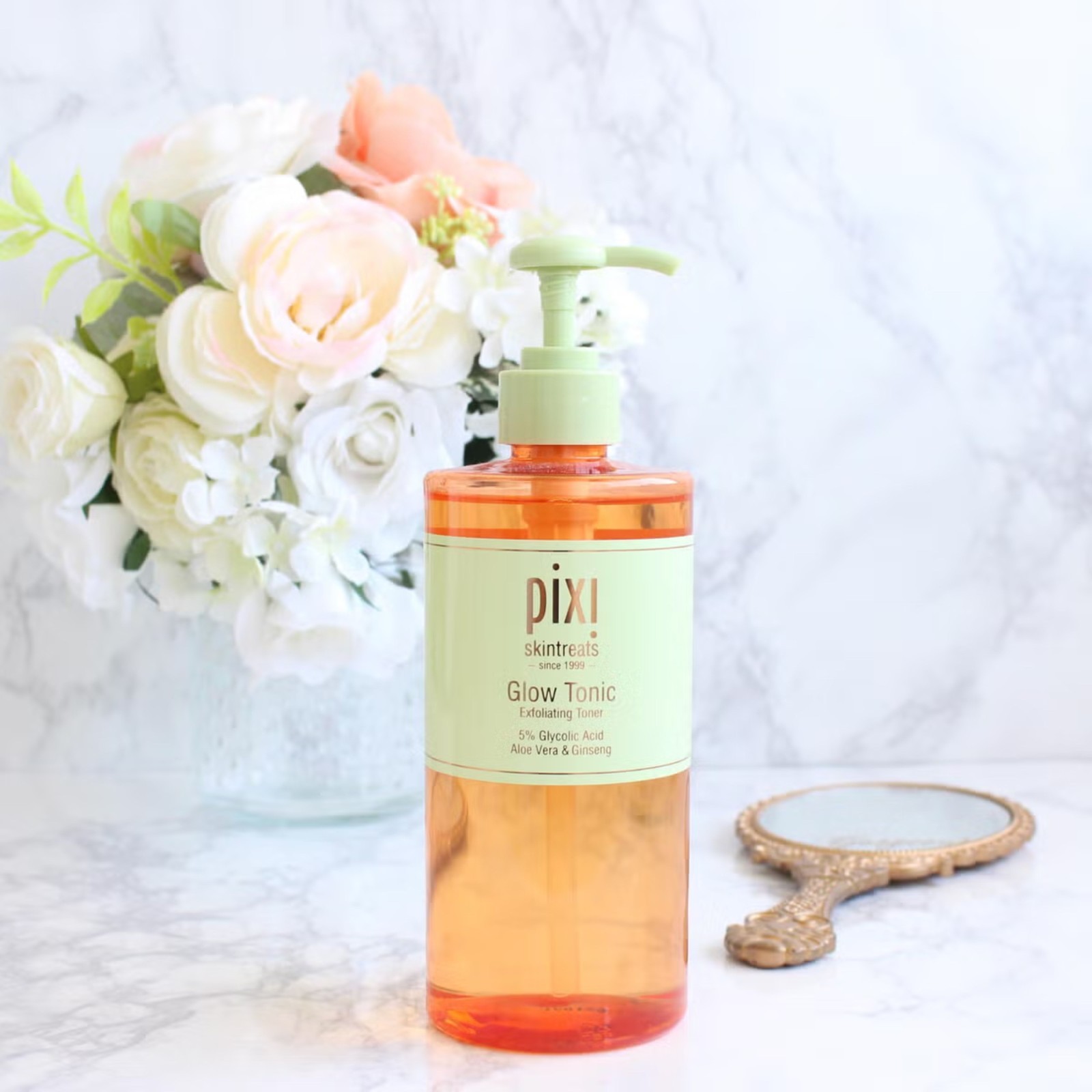 Pixi Glow Tonic 500ml Exfoliating JUMBO Toner with Glycolic Acid - Radiant Skin