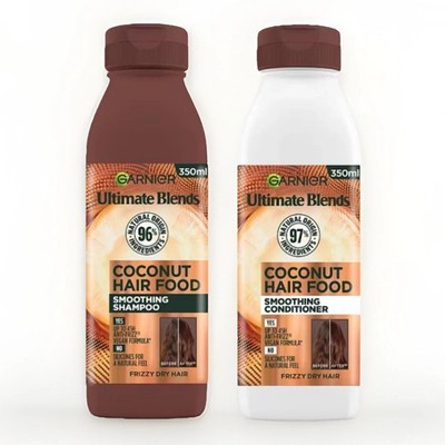 Garnier Coconut Hair Food Shampoo 530 ML & Conditioner 530 ml Set für trockenes Haar