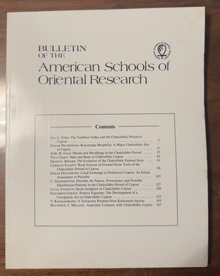 Bulletin American Schools of Oriental Research (BASOR) 1 issue vol #282/283 1991