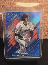 2024 Topps Finest Kyle Manzardo Sky Blue Refractor /150 Cleveland Guardians