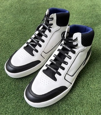 Armani Exchange Logo Lace Up High Top Sneakers Mens Size 12 Limited Edition