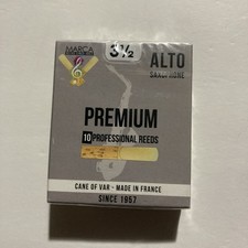 Marca Premium Eb Sax Alto Saxophone Reeds - Box of 10 Filed Reeds Strength 3.5