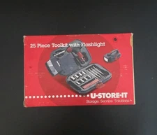 Toolkit With Flashlight 25 Piece Set