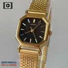 Seiko 4N21-5022 Vintage 1992 [US Stock] Gold Octagon 20mm Qz Ladies Watch N.MINT
