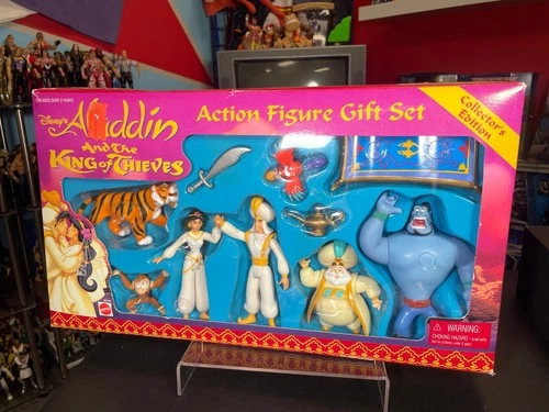 1995 Mattel Disney's Aladdin King of Thieves Action Figure Gift Set Genie Sultan