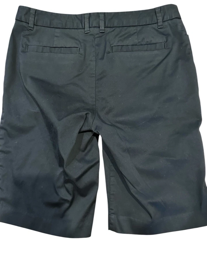 Women’s Fashion Bug Y2K Black Cotton Stretch Mid Rise Bermuda Casual Shorts 6 - Image 2 of 4