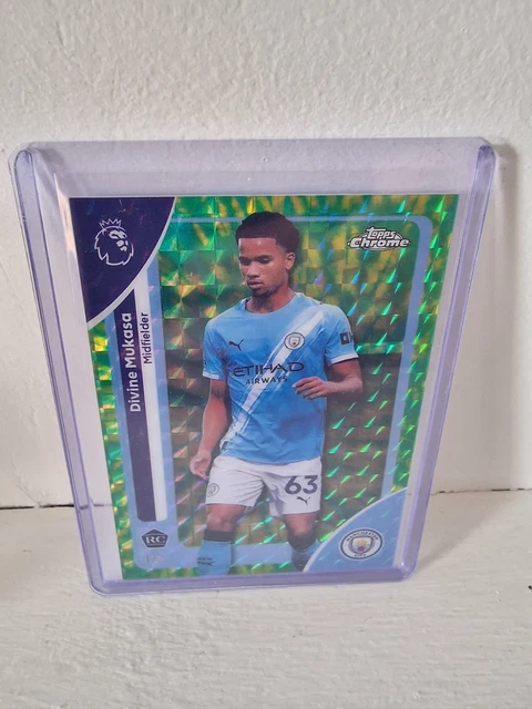 Topps Premier League Chrome Divine Mukasa Rookie Man City 1/2.
