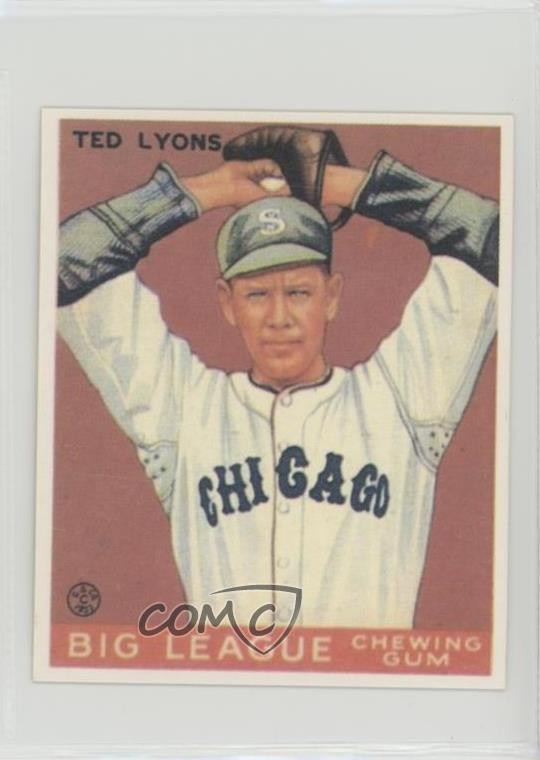 1983 Renata Galasso 1933 Goudey Reprints Ted Lyons #7 HOF 0f8