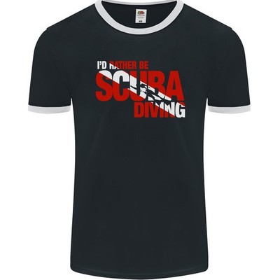 Id Rather Be Scuba Tauchen Diver Tauch Herren Ringer Fotl