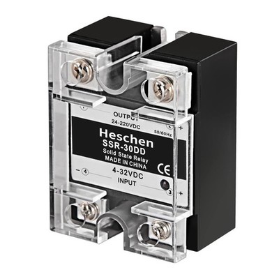 Solid-State-Relais 30A 24-220V DC/DC, Eingang 4-32V, Elektronik Steuerung