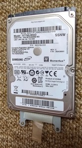 Samsung 750GB SpinPoint Momentus Seagate HDD Festplatte 16MB 5400RPM SATA 2,5''