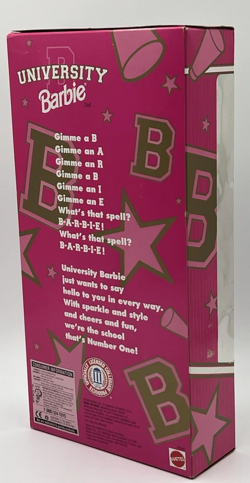 Muñeca Barbie 1996 Penn State University AA Cheerleader edición especial Mattel nueva Foto 4 de 4