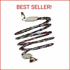 A E CAGE Company HB551 Happy Beaks Cotton Rope Boing with Bell Bird Toy, 5 by 52