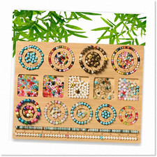 Bamboo Beading Board for Jewelry Making - Design Mats for Bracelet  Necklace, B