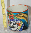 Dia De Los Muertos Mug Mayolica Mexico Artisan Pottery — photo 8