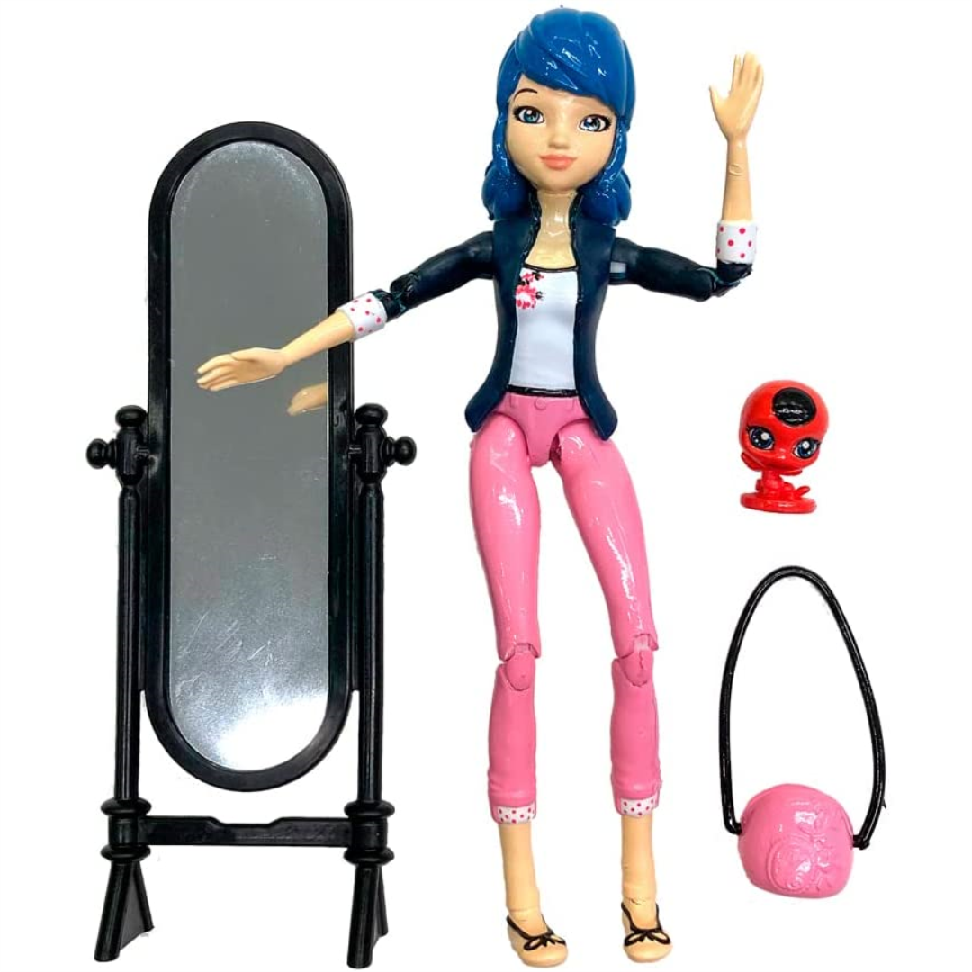 Miraculous Piccola Bambola Ladybug 12 Cm Con Yo-yo E Ali Removibili - Giocattolo Ufficiale Serie TV