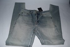 NWT Womens YSL Saint Laurent Skinny 5 Pocket Jeans sz 28 Blue Denim 860