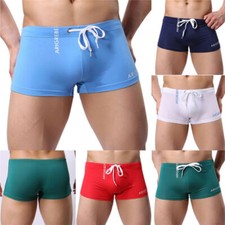 Men Swim Shorts Swimwear Swimming Trunks Underwear Boxer Briefs Pants M-XXL