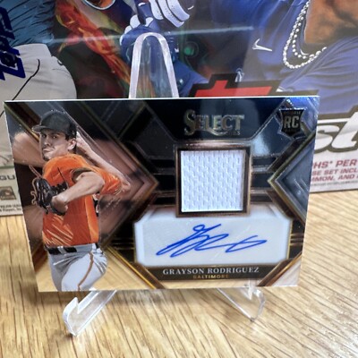 2023 Select GRAYSON RODRIGUEZ Baltimore Orioles Rookie Patch Auto RC
