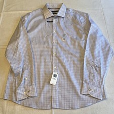 Tommy Hilfiger Button Down Men's Shirt 17 1/2 34/35 Slim Fit