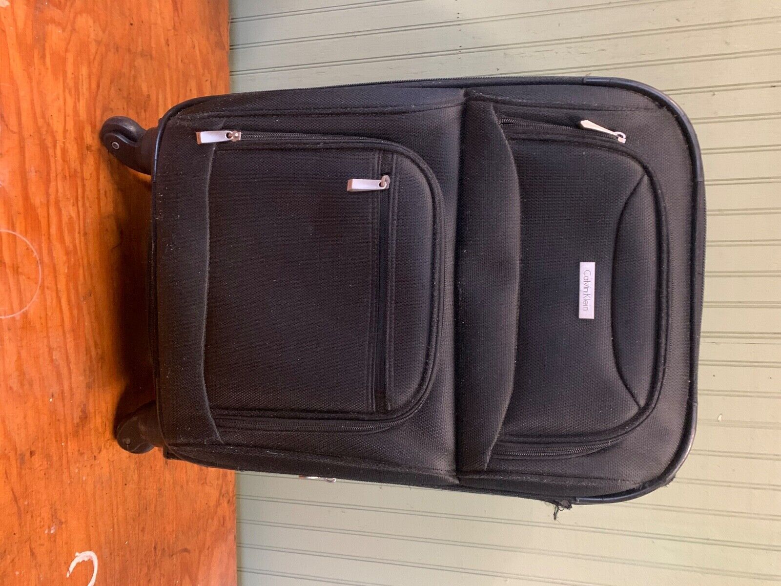 black calvin klein rolling carry on luggage - image 1