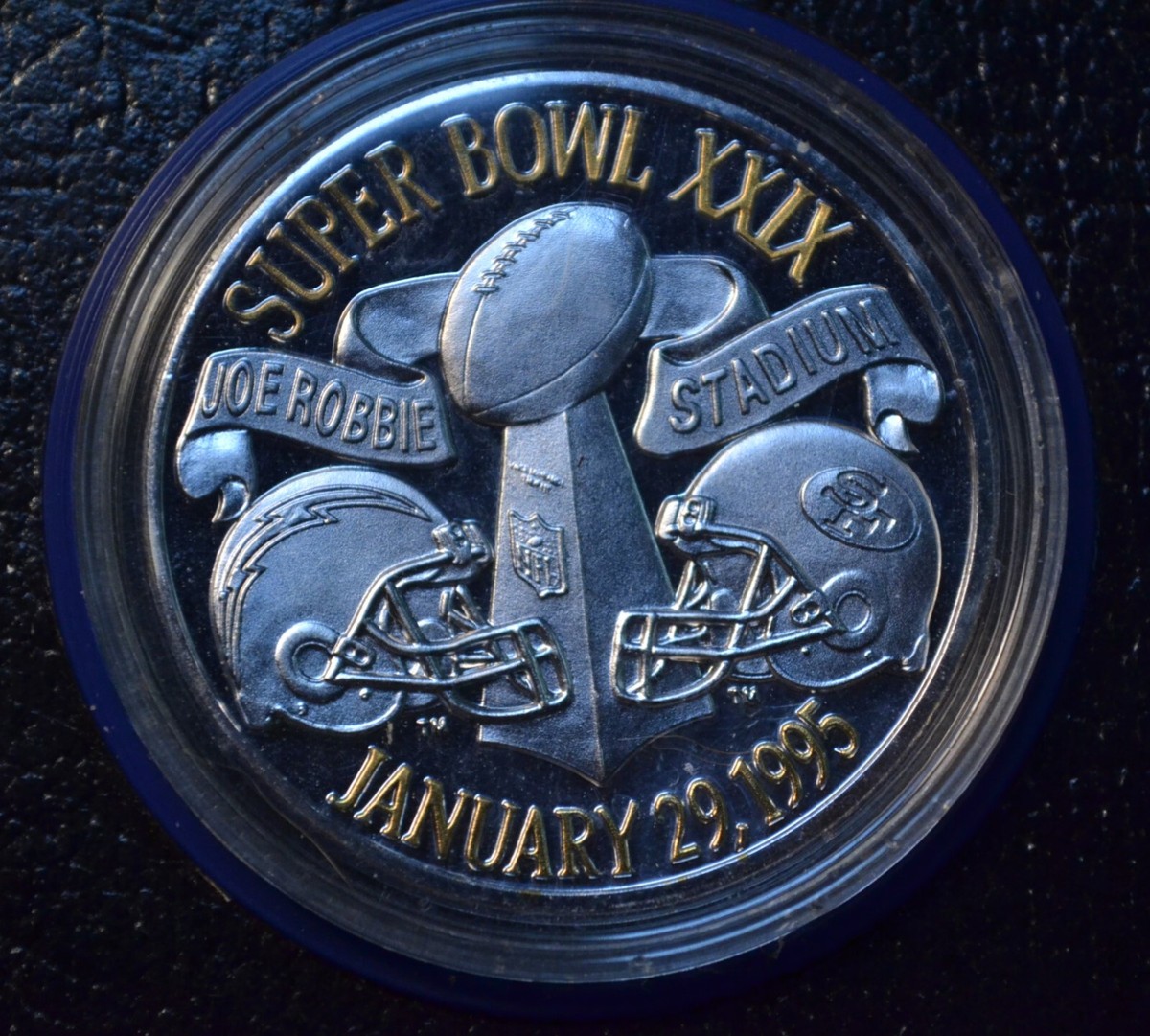 NFL 75TH ANNIVERSARY LTD. SUPER BOWL XXIX OFFIC. GAME COIN