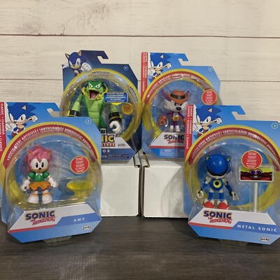 Jakks Pacific Sonic The Hedgehog 4  Lot Amy Fang Vector Classic Metal Sonic