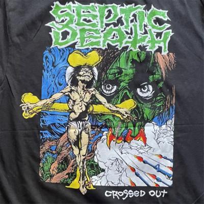 SEPTIC DEATH セプティックデス　蓄光プリント　黒Tシャツ　XL SEPTIC DEATH セプティックデス 蓄光プリント 黒Tシャツ XL - メルカリ
