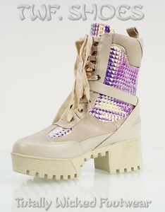 hologram combat boots
