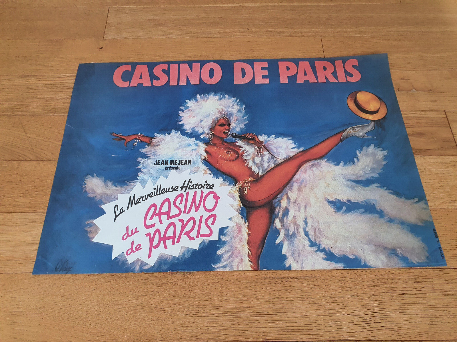CASINO DE PARIS - ORIGINAL POSTER - JEAN MEJEAN - AFFICHE ORIGINALE- 80'S - RARE image 9