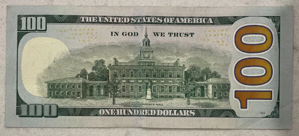 2013 $100 Fancy Serial Number BIRTHDAY Anniversary Note #1953 0 24 6 - Image 2 of 2